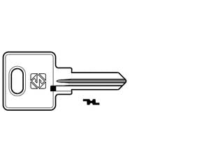 Chiavi per cilindri ojmar 7 spine piccole oj6r - OJ6R SX - in ottone nichelato