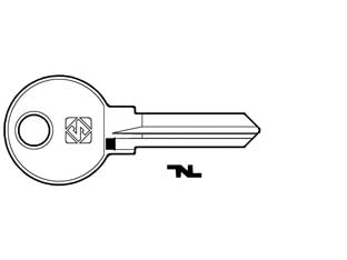 Chiavi per cilindri ojmar oj17r - OJ17R SX - in acciaio nichelato
