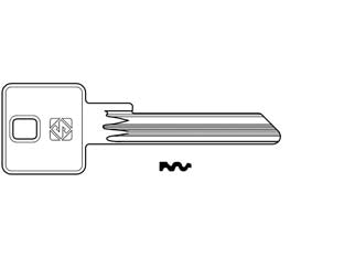 Chiavi per cilindri potent 6 spine grandi pt8 - PT8 - in ottone nichelato, per lucchetti a campana