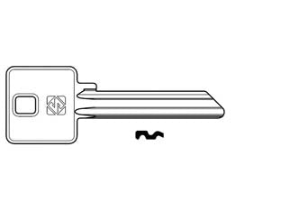 Chiavi per cilindri viro vi38 - VI38 - in ottone nichelato, utilizzo principale: per lucchetti a campana