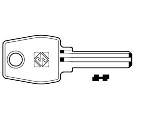 Chiavi punzonate per cilindri euro locks 5+5 spine eu17 - EU17 - in ottone nichelato, per cilindri di sicurezza