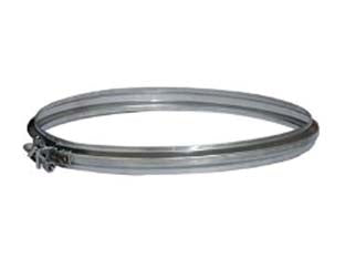 Fascette bloccaggio acciaio inox aisi 304 monoparete spessore mm.0,5 - ø mm.200 - fascette di bloccaggio in acciaio inox AISI 304 spessore mm.0,5, aumentano la resistenza meccanica nella guarnizione tra due ...