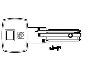 Chiavi punzonate per cilindri dom ix6 dm144 - DM144 - in ottone nichelato, per cilindri di sicurezza