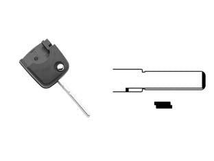 Cover chiavi per auto audi volkswagen hu66ars8 - HU66ARS8 - 3 bottoni - permette di riutilizzare la parte elettronica della chiave originale in caso di rottura o danneggiamento della parte meccanic...