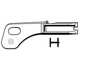 Chiavi per cilindri fichet ft510 - FT510 - in ottone nichelato, per cilindri di sicurezza