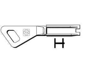Chiavi per cilindri fichet ft500 - FT500 - in ottone lucido, per cilindri di sicurezza
