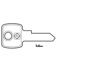 Chiavi per cilindri l&f 5 spine piccole lf42r - LF42R SX - in acciaio nichelato