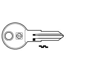 Chiavi profilo cina 5 spine rc5r - RC5R SX - in acciaio nichelato