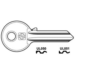 Chiavi per cilindri universal 5 spine grandi in acc. nich. - UL051 SX - in acciaio nichelato