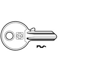 Chiavi per cilindri universal 3 spine piccole ul056 in acc. nich. - UL056 DX - in acciaio nichelato