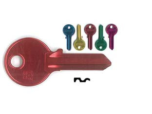 Chiavi per cilindri cisa 4 spine grandi cs204u - CS204U ultralite 5 colori assortiti - utilizzo principale: per lucchetti