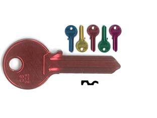 Chiavi per cilindri cisa 5 spine grandi cs206u - CS206U ultralite 5 colori assortiti - utilizzo principale: per lucchetti da mm.50-60