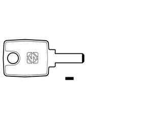 Chiavi punzonate per cilindri kaba ka8 - KA8 - in alpacca, profilo dorsato, utilizzo principale: per quadri elettrici