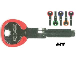 Chiavi punzonate per cilindri cisa 6+7 spine cs70dz - CS70DZ silky 5 colori assortiti - per cilindri di sicurezza