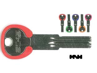 Chiavi punzonate per cilindri agb 6 spine agb9dz - AGB9DZ silky 5 colori assortiti - per cilindri di sicurezza