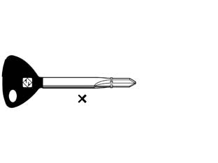 Chiavi a croce yale xy2p - XY2P - in acciaio nichelato