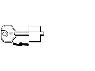 Chiavi doppia mappa cr rn - RN - in ottone nichelato