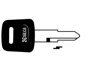 Chiavi auto honda hon31rp - HON31RP - in acciaio nichelato, testa in plastica nera