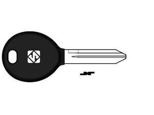 Chiavi auto look a-like porta transponder cy24te - CY24TE - per auto CHRYSLER design testa chiave identica all'originale, utilizzabile con trasponder GTI (non fornito)