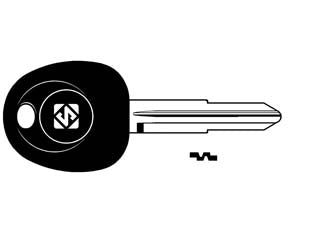 Chiavi auto look a-like porta transponder ssy4rte - SSY4RTE (SU ORDINAZIONE) - per auto SSANGYONG design testa chiave identica all'originale, utilizzabile con trasponder GTI (non fornito)