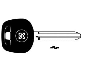 Chiavi auto look a-like porta transponder toy43rate - TOY43RATE - per auto TOYOTA design testa chiave identica all'originale, utilizzabile con trasponder GTI (non fornito)