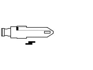 Chiavi per testa flip a inserto ne73ch - NE73CH - per auto RENAULT, in ottone nichelato