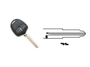 Cover chiavi per auto mitsubishi mit11rrs2 - MIT11RRS2 - 2 bottoni - permette di riutilizzare la parte elettronica della chiave originale in caso di rottura o danneggiamento della parte meccanic...