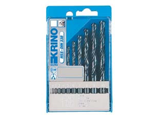 Punte hss din 338 rullate in set da 10 pezzi - in astuccio plastica, contiene 10 punte HSS rullate per metallo:, ø da mm.1 a 10 (incremento di mm.1)