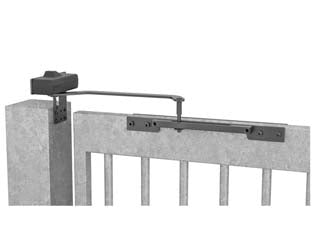 Chiudicancello forza fissa per cancelli fino a 1000 mm. dc620g - nero RAL9004 (DC620G9004) - adatto a cancelli pedonali non pannellati, per ante di cancelli ad azione singola fino a mm.1000 di larghezza, corpo in ghisa...