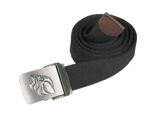 Cintura black carbon - cintura accorciabile con fibbia regolabile brandizzata, composizione 70% poliestere, 30% cotone, sizes l cm.130, h. cm.4