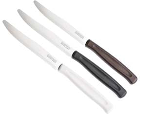 Coltello dinamik speciale bistecca - marrone, lunghezza lama cm.11,5 (1023406) pz.6 - punta con dentatura speciale fine, profilo della lama e dentatura disegnate appositamente per tagliare carni cotte incluse le...