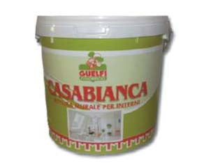 Tempera casabianca per interni - lt.2.5 bianca - pittura murale bianca per interno di buona scorrevolezza e copertura, applicazione: pennello, rullo o spruzzo, diluente: acqu...