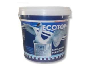 Semilavabile ecotop per interni - lt.5 bianca - idropittura semilavabile bianca per interno con buona copertura, resa, traspirazione e pennellabilità, applicazione: pennello...