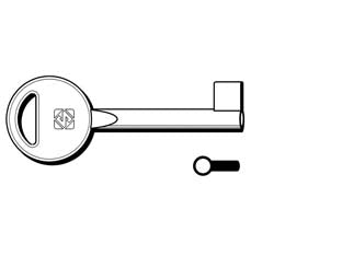 Chiavi per mobili femmina 3fb00 - 3FB00 - in ottone verniciato