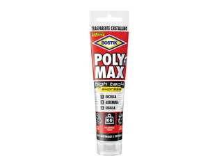 Polymax high tack express trasparente - gr.115 - in blister, adesivo di montaggio e sigillante universale di prima qualità a base di una tecnologia SMP unica, con elevatissim...