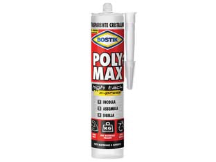 Polymax high tack express cristal - gr.300 - in cartuccia, adesivo di montaggio e sigillante universale di prima qualità a base di una tecnologia SMP unica, con elevatiss...
