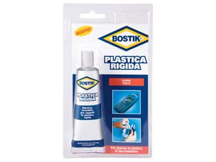 Plastica rigida - gr.50 - in blister, colla per plastica rigida a base di acrilato di PVC, trasparente e resistente all’acqua, indurisce in 24 ore, ada...