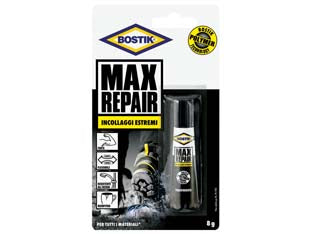 Max repair gr.8 - gr.8 - in blister, adesivo estremamente forte e flessibile, indicato per quasi tutte le riparazioni sia in interni che in esterni, i...