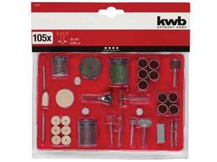 Set 105 mini accessori per minitrapano tc-mg135 e - set di accessori compatibile con tutti i minitrapani in commercio con pinza da mm.3, questo set di accessori si rivela molto ...