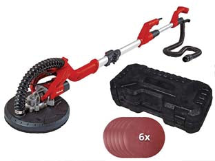 Levigatrice per pareti 600w (tc-dw 225) - 600 w di potenza, tensione 230v / 50Hz, velocità di rotazione 600-1.500 g/min., disco abrasivo ø mm.225, cavo cm.400, ingra...