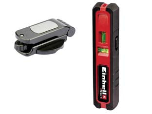 Livella laser mt.20 con supporto parete (tc-ll 1) - ampiezza lavoro piatto mt.5, ampiezza lavoro puntiforme mt.20, classe laser II, diodo laser 650 nm, precisione +/- 0,5 mm/mt....