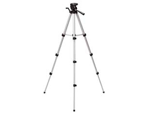 Treppiede per livelle laser e fotografico - in alluminio, attacco 1/4', testa girevole, altezza cm.37-110, inclusa custodia, peso kg.0,5