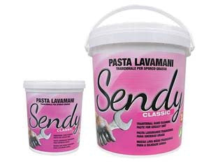 Pasta lavamani sendy classic - ml.4000 in secchiello - pasta lavamani tradizionale per sporco e grasso, color nocciola, profumata al limone, effetto scrub naturale, rimuove: grasso...