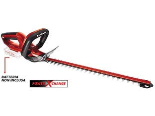 Tagliasiepi a batteria 18v lama cm.46 taglio mm.15 (gc-ch 1846 li) - 18v di potenza, lunghezza di taglio cm.46, lunghezza barra cm.52, distanza tra i denti cm.1,5, tagli 2.200 al minuto, famig...