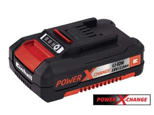Batteria litio 18v 2,5ah - 450w di max potenza, utilizzo universale in tutti i dispositivi della famiglia Power X-Change, controllo costante di tutti ...