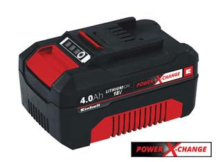 Batteria litio 18v 4ah - 900w di max potenza, capacità batteria 4.000 mAh, utilizzo universale in tutti i dispositivi della famiglia Power X-Change,...