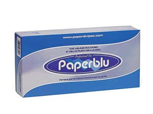 Fazzoletti tipo veline in pura cellulosa 2 veli scatola pz.100 - finitura liscia, 2 veli, pura cellulosa, ideali per uso professionale e in campo cosmetico