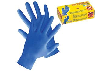 Guanti in nitrile senza polvere azzurri - tg.L in conf. da pz.100 (PG506.21) - guanti monouso in nitrile senza polvere, esenti da lattice naturale, impermeabili, proteggono le mani garantendo un'ottima se...