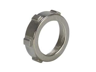 Ghiera per tritacarne - per tritacarne n°12 - in ghisa stagnata, per piastra tritacarne