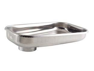 Imbuto piatto in acciaio inox - 5650N - in acciaio inox per tritacarne n°12 e n°22